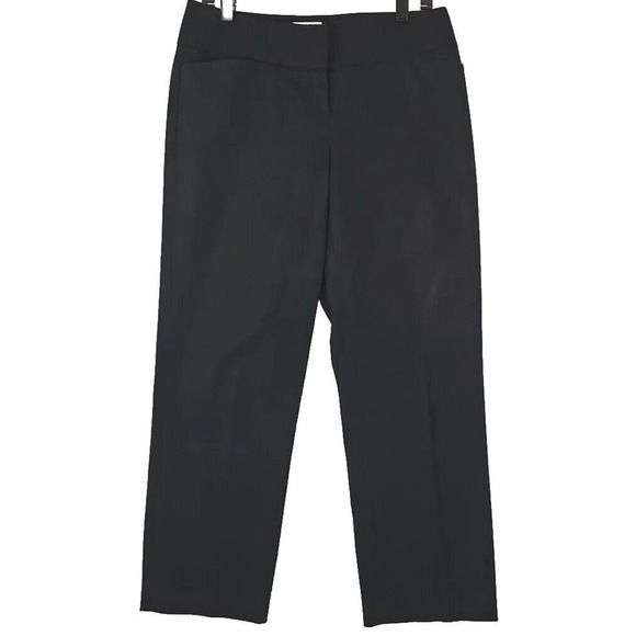 Halogen ~Woman Size 6~ Black Taylor Fit Culottes Length Dress Pants. - Picture 4 of 12